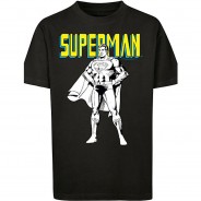 Preisvergleich für Oberteile: DC Comics Superman Mono Action Pose T-Shirts schwarz Gr. 134/140