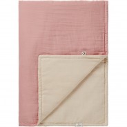 Preisvergleich für Stillartikel: Decke Für Das Bettchen Filled 100X140 Cm Moltontücher rosa