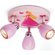 Preisvergleich für Deko & Lampen: Deckenlampe Prinzessin rosa