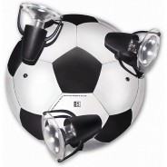 Preisvergleich für Deko & Lampen: Deckenleuchte Fußball, 3-flg. weiß