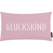 Preisvergleich für Heimtextilien: "Dekokissen ""Glückskind"" 30x50cm" rosa Gr. 30 x 50