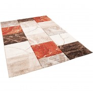 Preisvergleich für Heimtextilien: Designer Teppich Maui Marmor Optik Teppiche terrakotta Gr. 140 x 200