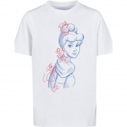 Preisvergleich für Oberteile: Disney Cinderella Mouse Zeichnung T-Shirts weiß Gr. 122/128