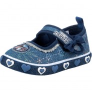 Preisvergleich für Schuhe: Disney Die Eiskönigin Baby Hausschuhe HOME  blau Gr. 22 Mädchen Kinder