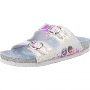 Preisvergleich für Schuhe: Disney Die Eiskönigin Pantoletten FISIO PLUS  silber Gr. 24 Mädchen Kinder