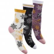 Preisvergleich für Strumpfwaren: Disney Die Eiskönigin Socken 3er Pack  weiß-kombi Gr. 23-26 Mädchen Kinder