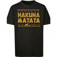 Preisvergleich für Oberteile: Disney König der Löwen Hakuna Matata T-Shirts schwarz Gr. 122/128
