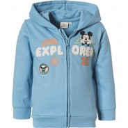 Preisvergleich für Oberteile: Disney Mickey Mouse & friends Baby Sweatjacke , Organic Cotton grün Gr. 74 Jungen Kinder