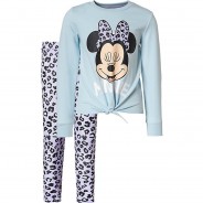 Preisvergleich für Hosen: Disney Minnie Mouse Set Sweatshirt + Leggings  hellblau Gr. 128/134 Mädchen Kinder