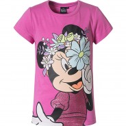 Preisvergleich für Oberteile: Disney Minnie Mouse T-Shirt  pink Gr. 104/110 Mädchen Kinder