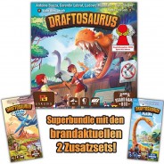 Preisvergleich für Brett-Spiele: - Draftosaurus + 2 Erweiterungen (Aerial Show + Marina)
