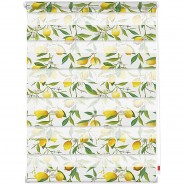 Preisvergleich für Heimtextilien: Duo Rollo Klemmfix, ohne Bohren, blickdicht, Limone - Gelb Grün Rollos gelb/grün Gr. 90 x 150