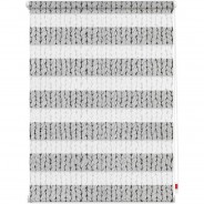 Preisvergleich für Heimtextilien: Duo Rollo Klemmfix, ohne Bohren, blickdicht, Strickmuster - Weiß Rollos weiß Gr. 60 x 150