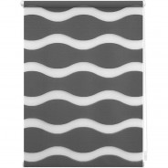 Preisvergleich für Heimtextilien: Duo Rollo Welle Klemmfix, ohne Bohren Rollos anthrazit Gr. 70 x 150
