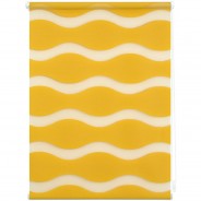 Preisvergleich für Heimtextilien: Duo Rollo Welle Klemmfix, ohne Bohren Rollos dunkelgelb Gr. 70 x 150