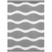 Preisvergleich für Heimtextilien: Duo Rollo Welle Klemmfix, ohne Bohren Rollos grau Gr. 80 x 150