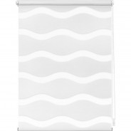 Preisvergleich für Heimtextilien: Duo Rollo Welle Klemmfix, ohne Bohren Rollos weiß Gr. 80 x 150