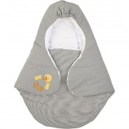 Preisvergleich für Babybetten-Zubehör: Einschlagdecke wattiert, Edda Baby grau