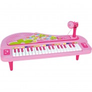 Preisvergleich für Musikinstrumente: Elektronisches Keyboard mit Mikrofon, pink