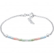 Preisvergleich für Accessoires für Kinder: Elli Armband Kinder Beads Kugeln Pastell 925 Silber Armbänder silber Gr. 14,0 Mädchen Kinder