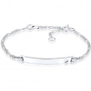 Preisvergleich für Accessoires für Kinder: Elli Armband Kinder Herz Geburt Namens-Band 925 Silber Armbänder silber Gr. 14,0 Mädchen Kinder