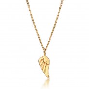 Preisvergleich für Accessoires für Kinder: Elli Halskette Kinder Flügel Symbol Anhänger Kommunion 925 Silber Halsketten gold Gr. 38,0 Mädchen Kinder