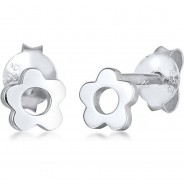 Preisvergleich für Accessoires für Kinder: Elli Ohrringe Kinder Blume Blüte Flower 925 Silber Ohrstecker silber Mädchen Kinder