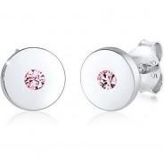Preisvergleich für Accessoires für Kinder: Elli Ohrringe Kinder Rund Kreis Kristall 925 Silber Ohrstecker silber Mädchen Kinder
