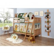 Preisvergleich für Etagenbetten: "Etagenbett ""Erni"" Country Buche Natur" natur Gr. 90 x 200