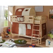 Preisvergleich für Etagenbetten: Etagenbett Erni Country-V Kiefer Natur natur Gr. 90 x 200