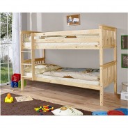 Preisvergleich für Etagenbetten: Etagenbett Sammy Kiefer Natur natur Gr. 90 x 200