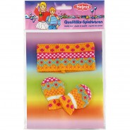 Preisvergleich für Puppen & Zubehör: Fäustlinge und Stirnband Jolly Gr. 35-45 cm, Puppenkleidung bunt