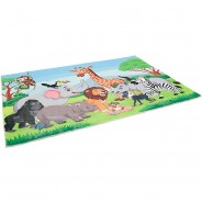 Preisvergleich für Heimtextilien: Fellteppich Plush Kids Dschungel Family Teppiche bunt Gr. 140 x 200