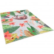 Preisvergleich für Heimtextilien: Fellteppich Plush Kids Faultier Family Teppiche bunt Gr. 80 x 150