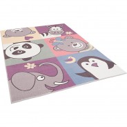 Preisvergleich für Heimtextilien: Fellteppich Plush Kids Lustige Tiere Teppiche bunt Gr. 140 x 200