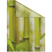 Preisvergleich für Heimtextilien: Fensterfolie selbstklebend, Sichtschutz, Bambus - Grün Fensterdeko grün Gr. 100 x 100
