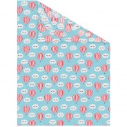 Preisvergleich für Heimtextilien: Fensterfolie selbstklebend, Sichtschutz, Luftballon - Blau Rot Weiß Fensterdeko blau/rot Gr. 100 x 180