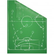 Preisvergleich für Heimtextilien: Fensterfolie selbstklebend, Sichtschutz, Spieltaktik - Grün Weiß Fensterdeko grün Gr. 100 x 100