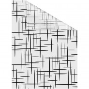 Preisvergleich für Heimtextilien: Fensterfolie selbstklebend, Sichtschutz, Stars Schwarz - Schwarz Weiß Fensterdeko schwarz/weiß Gr. 100 x 130