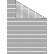 Preisvergleich für Heimtextilien: Fensterfolie selbstklebend, Sichtschutz, Streifen - Grau Weiß Fensterdeko grau/weiß Gr. 50 x 50