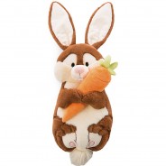 Preisvergleich für Heimtextilien: Figürliches Kissen Hase Poline Bunny mit Karotte - Kuscheltier & Kissen in einem (47351) braun