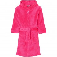 Preisvergleich für Bademode: Fleecebademantel UNI  pink Gr. 110/116 Mädchen Kinder
