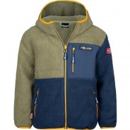 Preisvergleich für Oberteile: Fleecejacke AURLANDSFJORD  grün/blau Gr. 176 Jungen Kinder