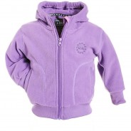 Preisvergleich für Oberteile: Fleecejacke mit Kapuze Fleecejacken Kinder flieder Gr. 128  Kinder