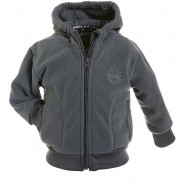 Preisvergleich für Oberteile: Fleecejacke mit Kapuze Fleecejacken Kinder grau Gr. 122  Kinder