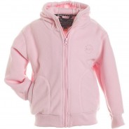 Preisvergleich für Oberteile: Fleecejacke mit Kapuze Fleecejacken Kinder rosa Gr. 128  Kinder