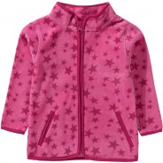 Preisvergleich für Oberteile: Fleecejacke Sterne  pink Gr. 104 Mädchen Kleinkinder