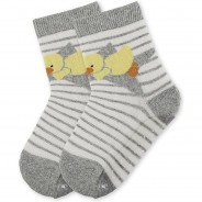 Preisvergleich für Strumpfwaren: Fliesen Flitzer AIR mit Vollsohle Edda Baby Socken ecru Gr. 22 Jungen Kinder