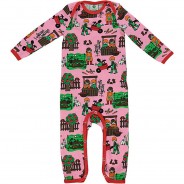 Preisvergleich für Jacken & Outdoorkleidung: Garden Overalls pink/blau Gr. 74