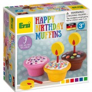Preisvergleich für Spiele: Erzi Kuchenminiaturen "Geburtstagsmuffins", 9 Teile